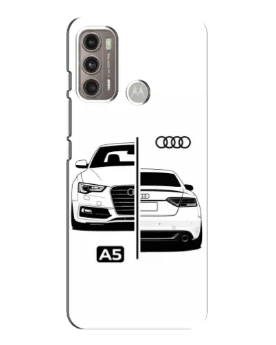 Чехол для Motorola MOTO G60 с картинкой «Audi — контрастный дизайн»