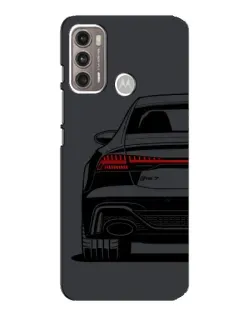 Чехол для Motorola MOTO G60 с картинкой «Задняя часть Audi — арт»
