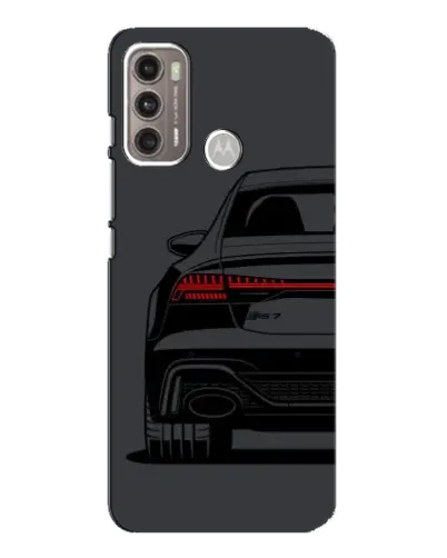 Чехол для Motorola MOTO G60 с картинкой «Задняя часть Audi — арт»