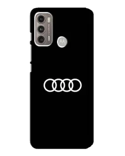 Чехол для Motorola MOTO G60 с картинкой «Audi White Logo»