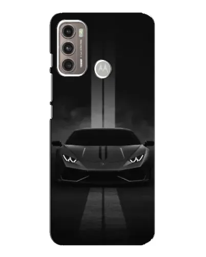Чехол для Motorola MOTO G60 с картинкой «Lamborghini симметрия дорог»