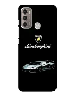 Чехол для Motorola MOTO G60 с картинкой «Логотип Lamborghini классика»