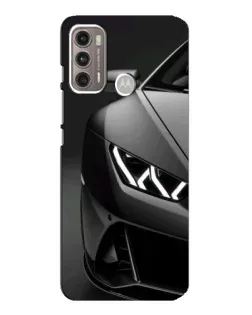 Чехол для Motorola MOTO G60 с картинкой «Lamborghini фары детализация»