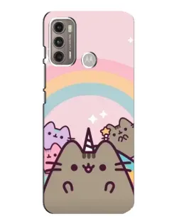 Чехол для Motorola MOTO G60 с картинкой «Единорог Pusheen»