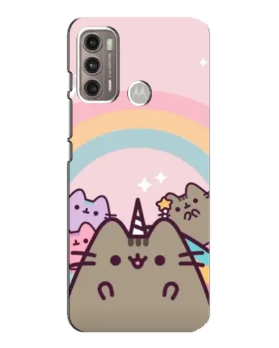 Чехол для Motorola MOTO G60 с картинкой «Единорог Pusheen»