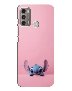 Чехол для Motorola MOTO G60 с картинкой «Stitch выглядывает»