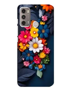 Чехол для Motorola MOTO G60 с картинкой «Цветочная феерия»