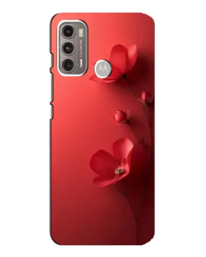 Чехол для Motorola MOTO G60 с картинкой «Маковые соцветия»