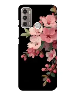 Чехол для Motorola MOTO G60 с картинкой «Розовая ветка сакуры»