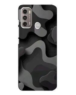 Чехол для Motorola MOTO G60 с картинкой «Темный абстрактный камуфляж»