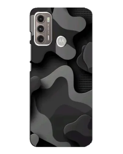 Чехол для Motorola MOTO G60 с картинкой «Темный абстрактный камуфляж»
