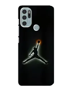 Чехол для Motorola MOTO G60s с картинкой «Jordan Gradient Logo»