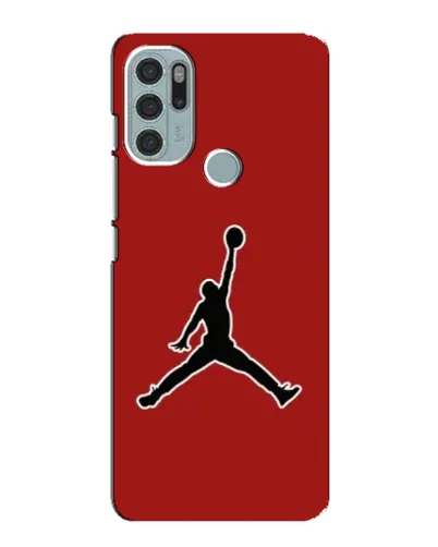 Чехол для Motorola MOTO G60s с картинкой «Jordan Red Back»