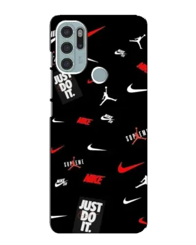 Чехол для Motorola MOTO G60s с картинкой «Nike Mix Pattern»