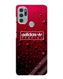 Чехол для Motorola MOTO G60s с картинкой «Adidas Gold Marble»
