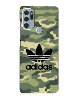 Чехол для Motorola MOTO G60s с картинкой «Милитари стиль Adidas»