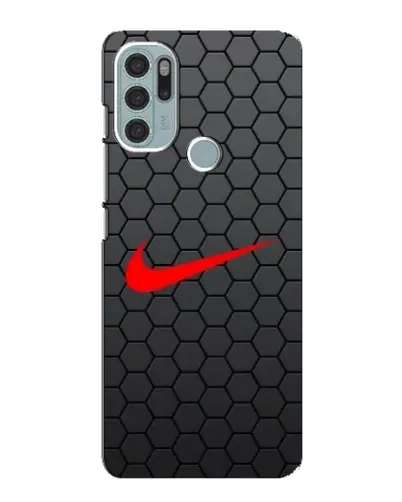 Чехол для Motorola MOTO G60s с картинкой «Nike — карбоновая сетка»