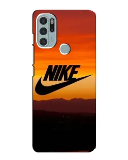Чехол для Motorola MOTO G60s с картинкой «Nike — вечерний горизонт»