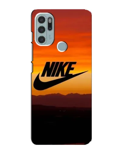 Чехол для Motorola MOTO G60s с картинкой «Nike — вечерний горизонт»