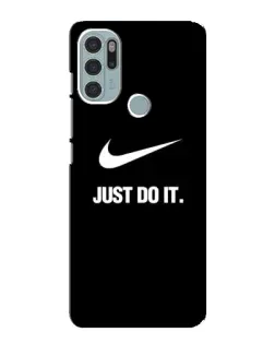 Чехол для Motorola MOTO G60s с картинкой «Классический принт Nike»