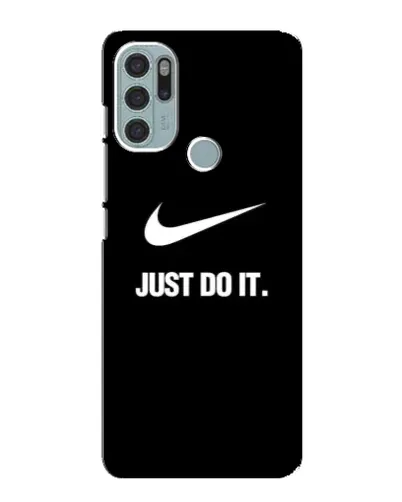 Чехол для Motorola MOTO G60s с картинкой «Классический принт Nike»
