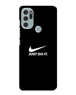 Чехол для Motorola MOTO G60s с картинкой «Минимализм от Nike»