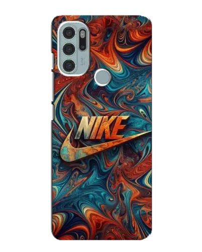 Чехол для Motorola MOTO G60s с картинкой «Nike в абстракции»