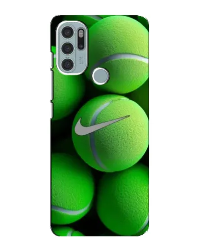 Чехол для Motorola MOTO G60s с картинкой «Теннисные мячи Найк»