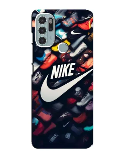 Чехол для Motorola MOTO G60s с картинкой «Коллекция кроссовок Nike»