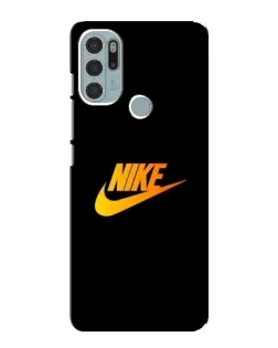 Чохол для Motorola MOTO G60s з картинкою «Золотий логотип Nike»