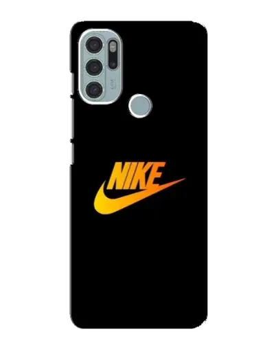 Чохол для Motorola MOTO G60s з картинкою «Золотий логотип Nike»