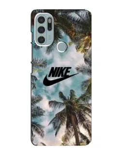 Чохол для Motorola MOTO G60s з картинкою «Тропічний принт Nike»