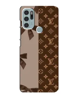 Чехол для Motorola MOTO G60s с картинкой «Louis Vuitton — банты»