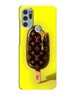 Чехол для Motorola MOTO G60s с картинкой «Мороженое от LV»