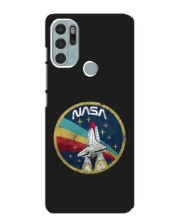 Чехол для Motorola MOTO G60s с картинкой «NASA — эмблема миссии»