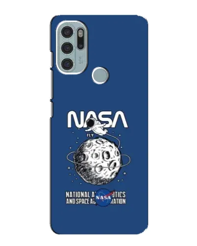 Чохол для Motorola MOTO G60s з картинкою «NASA — місячна місія»
