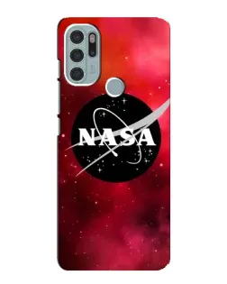 Чехол для Motorola MOTO G60s с картинкой «NASA — красная туманность»