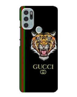 Чехол для Motorola MOTO G60s с картинкой «Тигр Gucci»