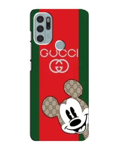 Чохол для Motorola MOTO G60s з картинкою «Gucci — смуги та Міккі»