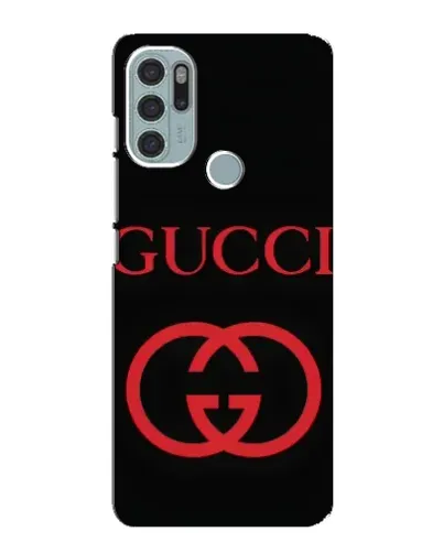 Чохол для Motorola MOTO G60s з картинкою «Gucci — червоний логотип»