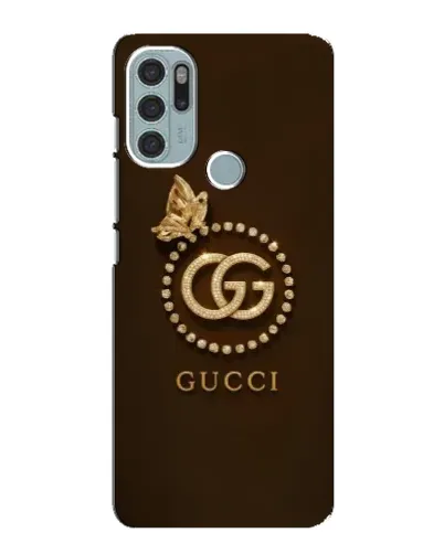 Чохол для Motorola MOTO G60s з картинкою «Gucci — золотий метелик»