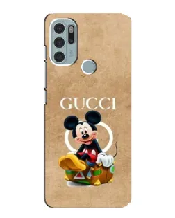 Чохол для Motorola MOTO G60s з картинкою «Міккі Маус Gucci — крафт»