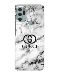 Чохол для Motorola MOTO G60s з картинкою «Gucci — мармуровий шик»