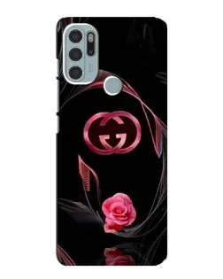 Чохол для Motorola MOTO G60s з картинкою «Gucci — неонова троянда»