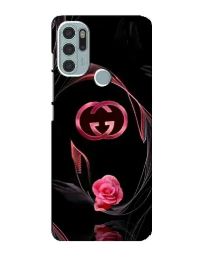 Чохол для Motorola MOTO G60s з картинкою «Gucci — неонова троянда»