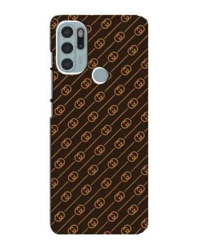 Чохол для Motorola MOTO G60s з картинкою «Gucci — золоті діагоналі»
