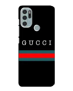 Чохол для Motorola MOTO G60s з картинкою «Gucci — червоний пояс»