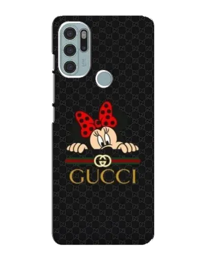 Чохол для Motorola MOTO G60s з картинкою «Мінні Маус Gucci — чорний»