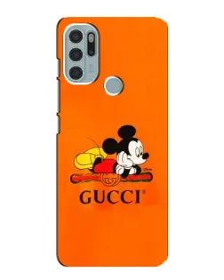Чохол для Motorola MOTO G60s з картинкою «Міккі Маус Gucci — помаранч»