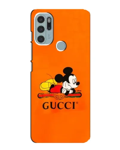 Чохол для Motorola MOTO G60s з картинкою «Міккі Маус Gucci — помаранч»